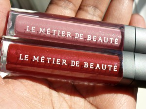 le metier de beaute purple haze and in the know bordeaux gloss