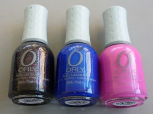 fowl play royal navy and flirty orly nail polishes