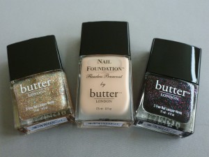 butter london tart with a heart nail foundation and the black knight