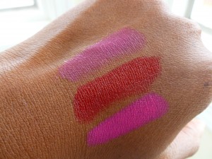 mac's dish it up runaway red quick sizzle lipstick swatched