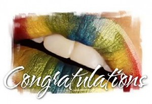 congratulations lips