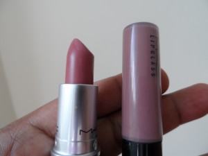 mac faux lipstick and spite lip gloss